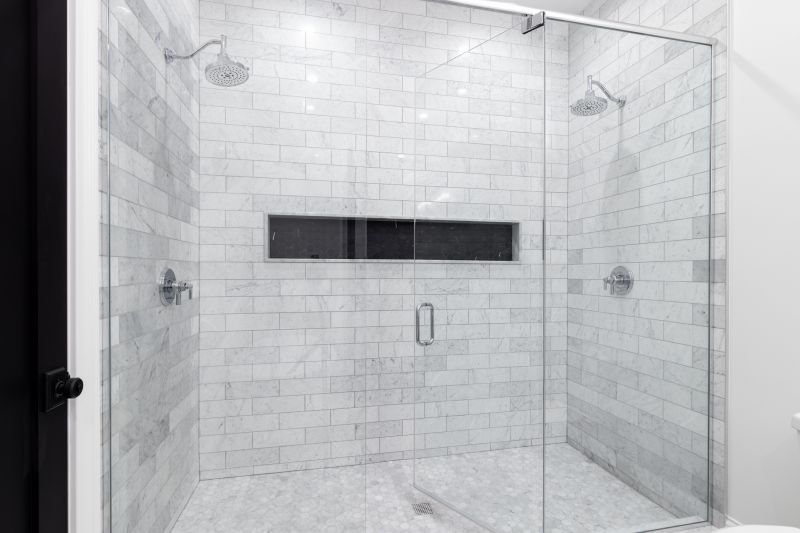 Shower with Multi-Functional Doors
